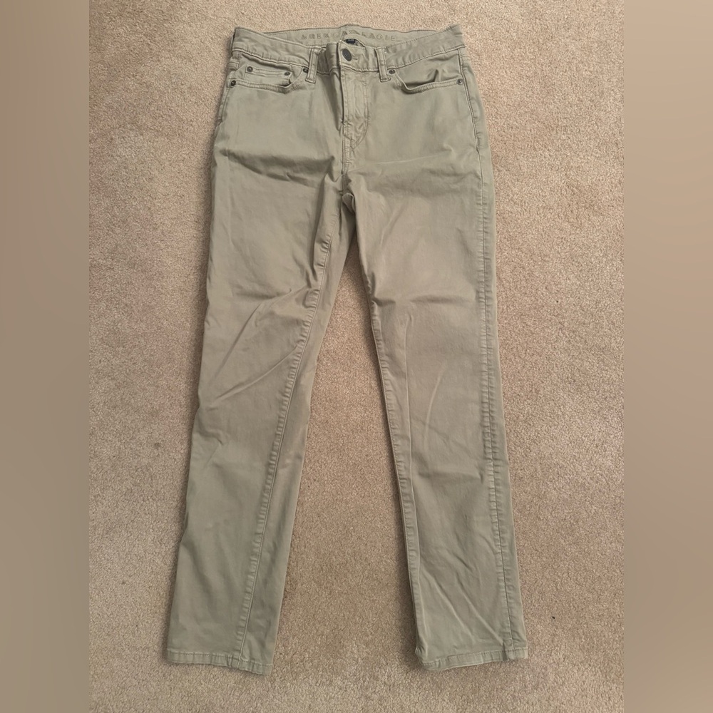 American Eagle Men’s Flex Slim Fit Khaki Chino Pants 30x30 Stretch